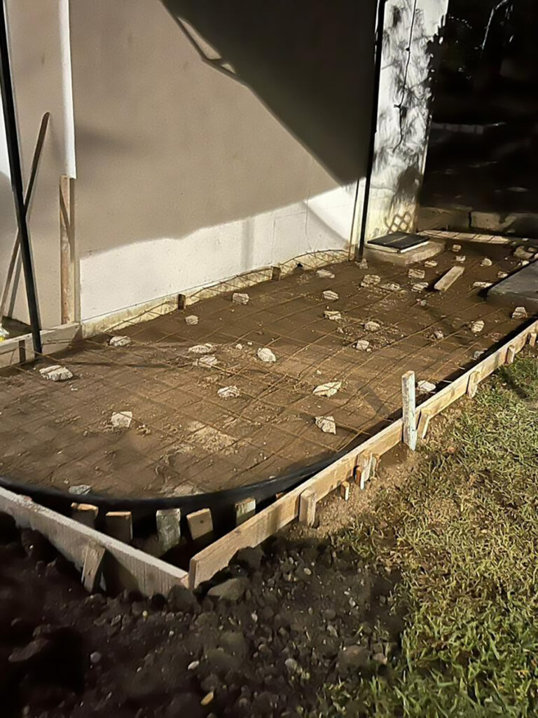 Work in progress stamps by H2O Concrete